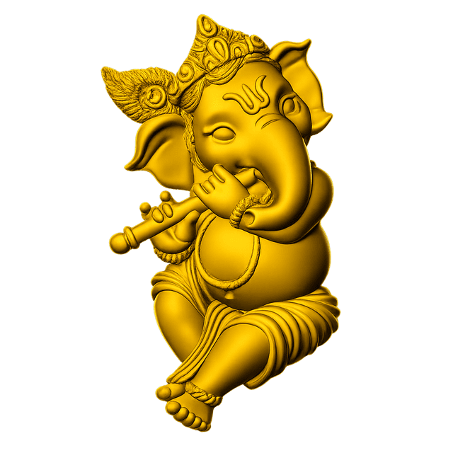 Murali Ganesha Gold Charm