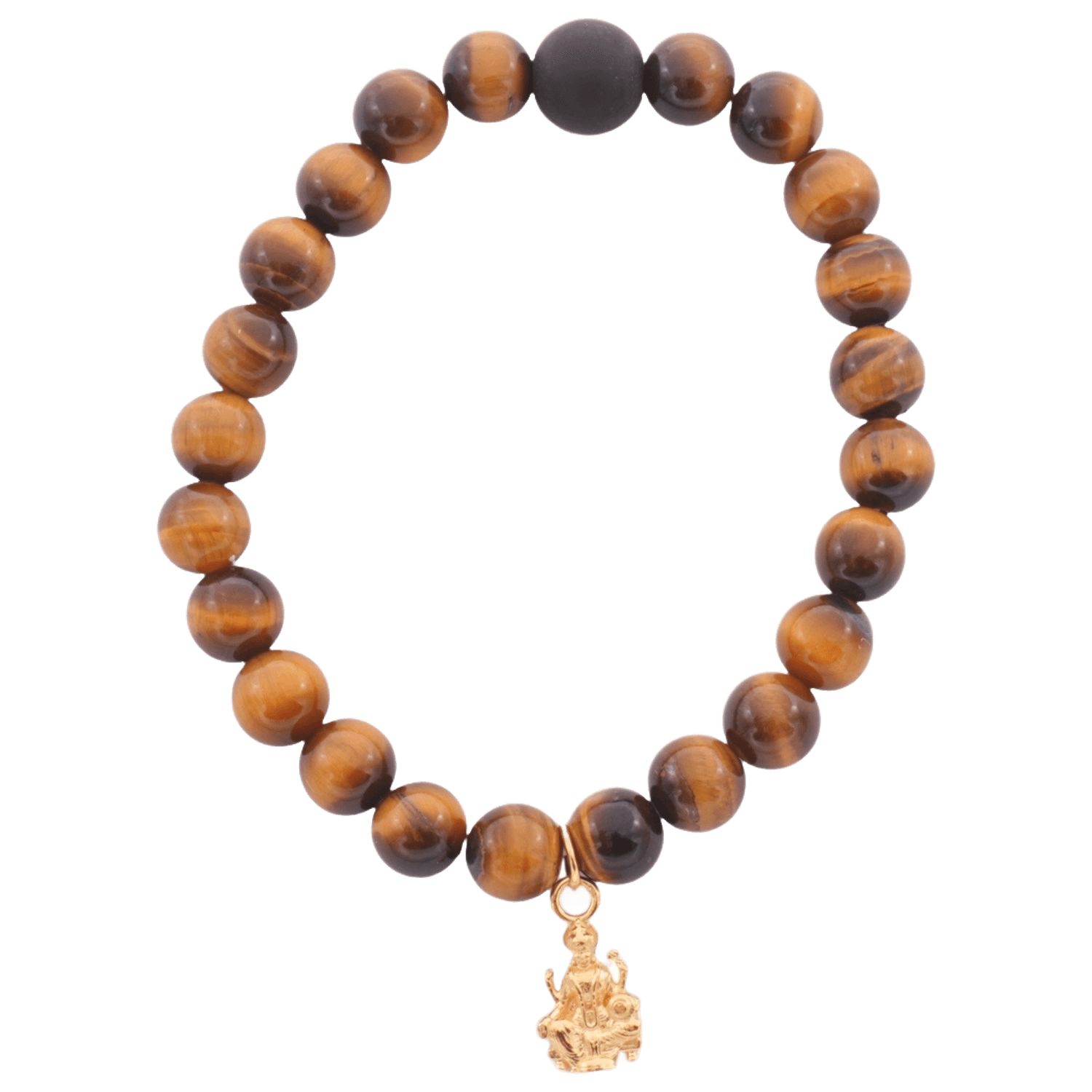 Tiger Eye gemstone bracelet with Padma Laxmi — natural gemstone bracelet